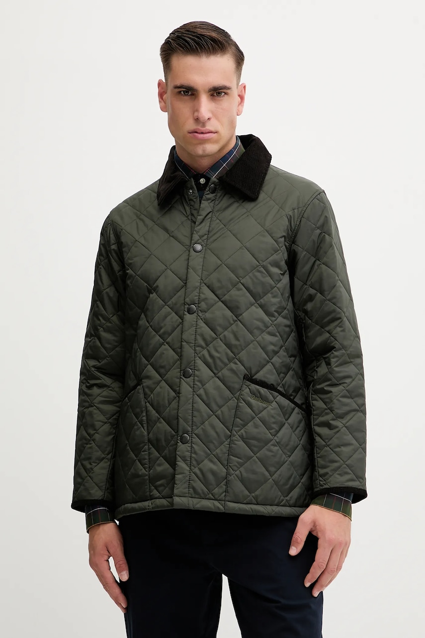 Barbour geacă LIDDESDALE culoarea verde, de tranziție, MQU1794