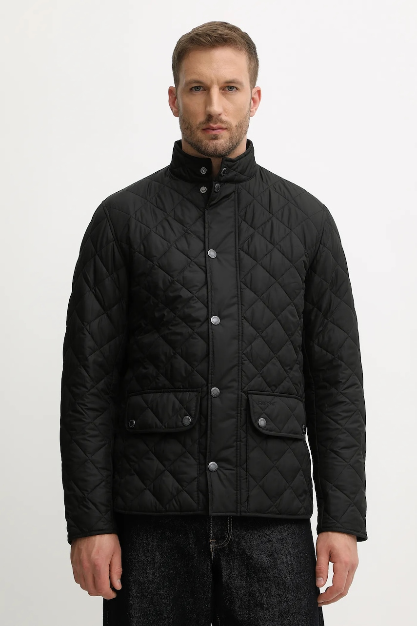 Barbour geacă LOWERDALE culoarea negru, de tranziție, MQU1715