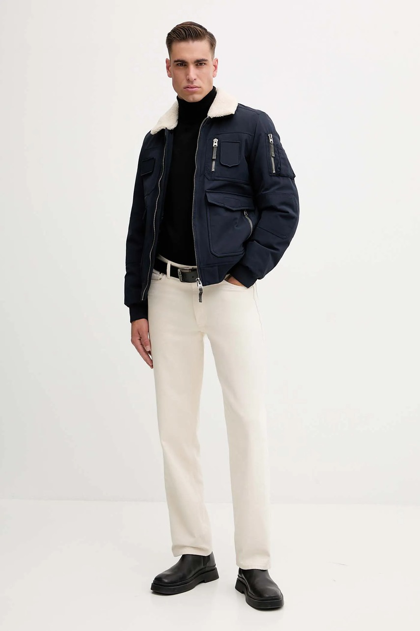 Куртка Aeronautica Militare цвет синий демисезонная AB3024UCT03151