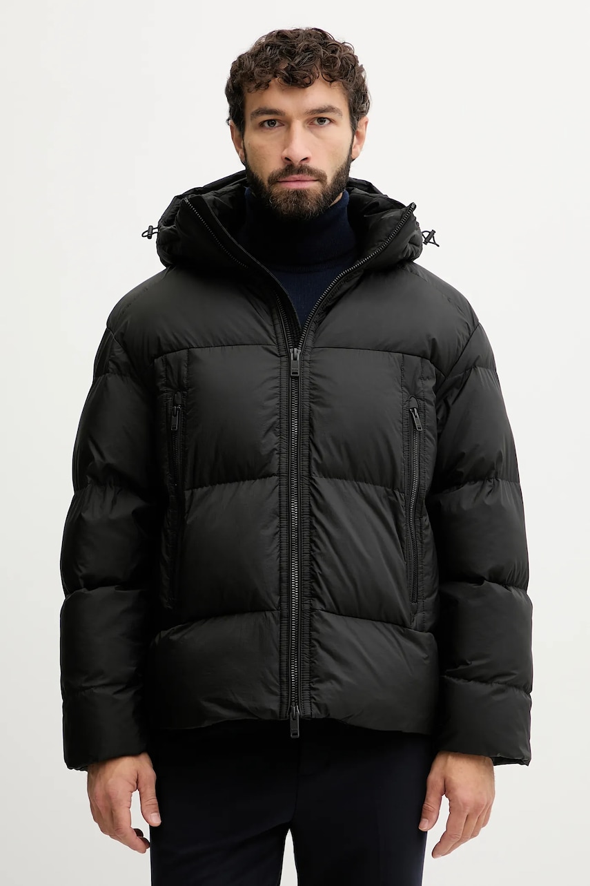 BOSS Orange geacă culoarea negru, de iarnă, 50543618