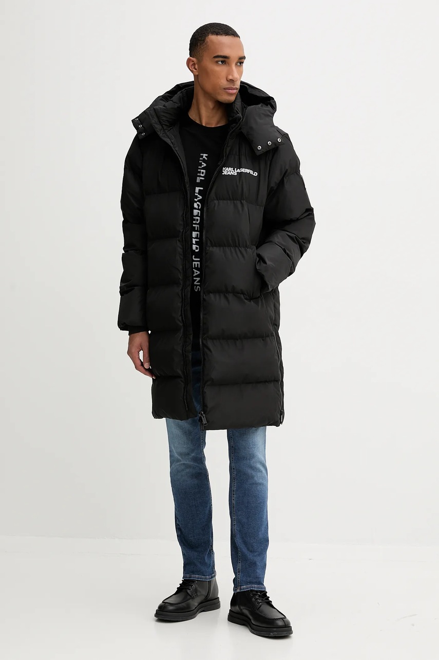 Куртка Karl Lagerfeld Jeans цвет чёрный зимняя A4M15028