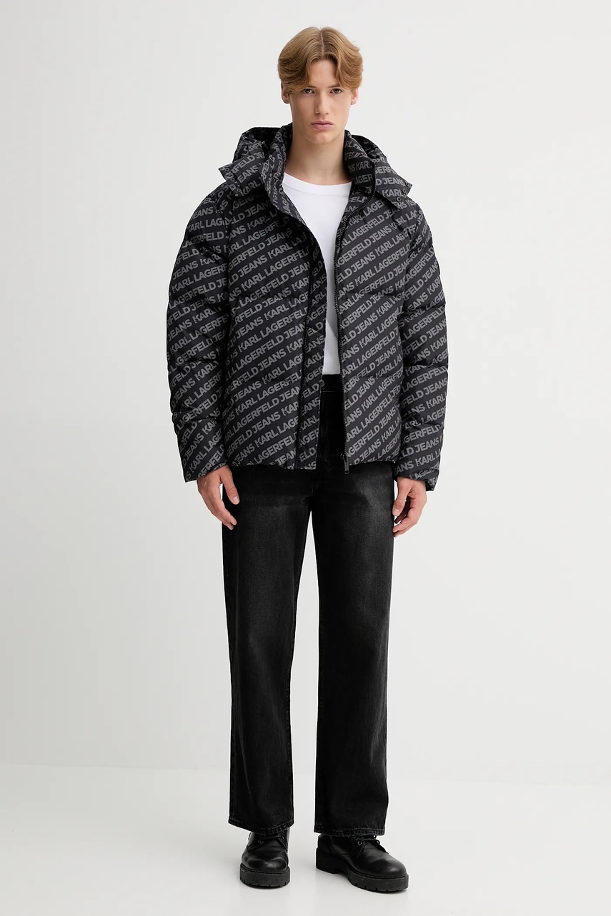Куртка Karl Lagerfeld Jeans цвет чёрный зимняя A4M15062