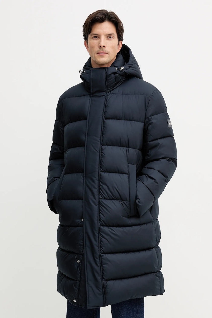 BOSS geacă culoarea bleumarin, de iarnă, 50540474