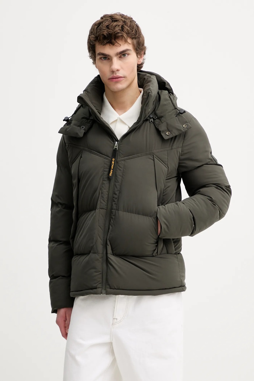 G-Star geacă 0 culoarea verde, de iarnă, D26885.D518