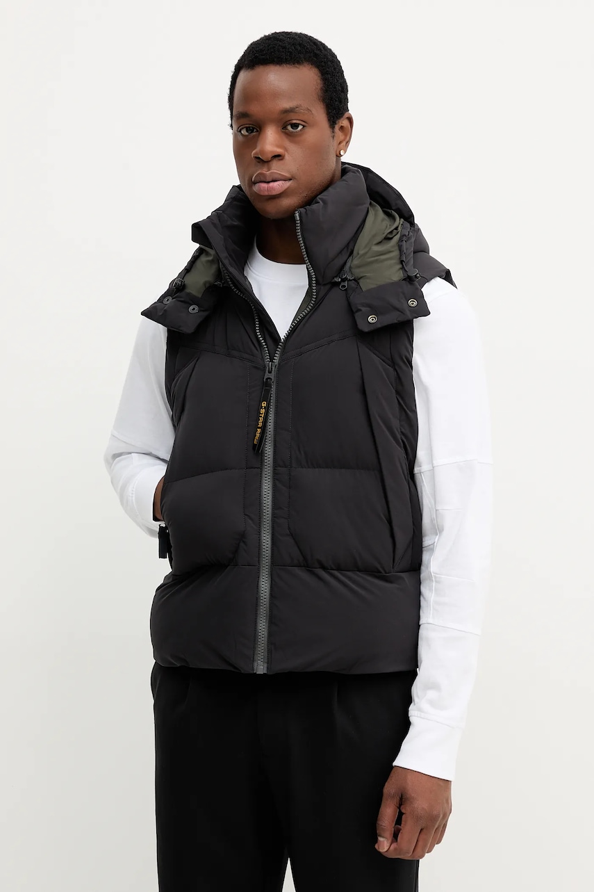 G-Star vestă culoarea negru, de iarnă, D26886.D518 - 0 | YEO