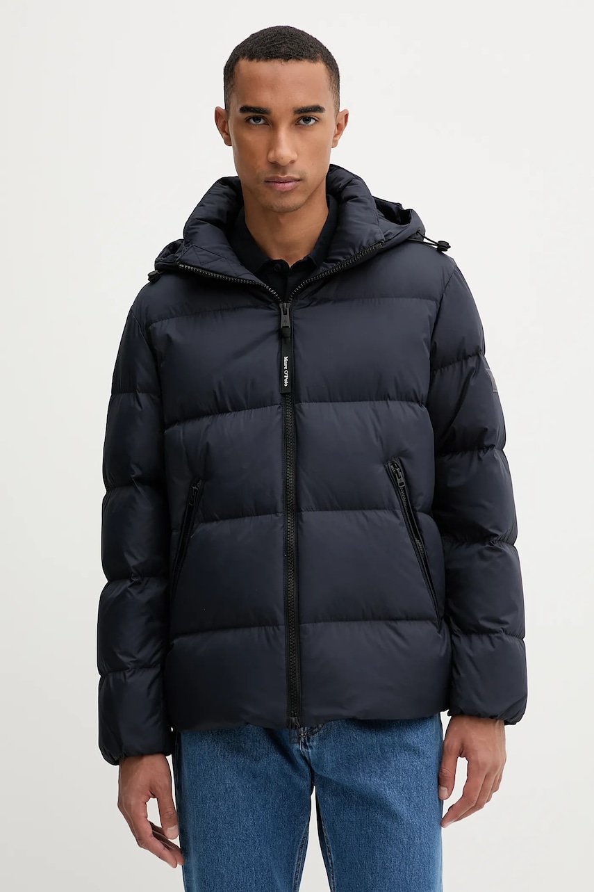 Marc O'Polo geacă de puf culoarea bleumarin, de iarnă, 529096070152