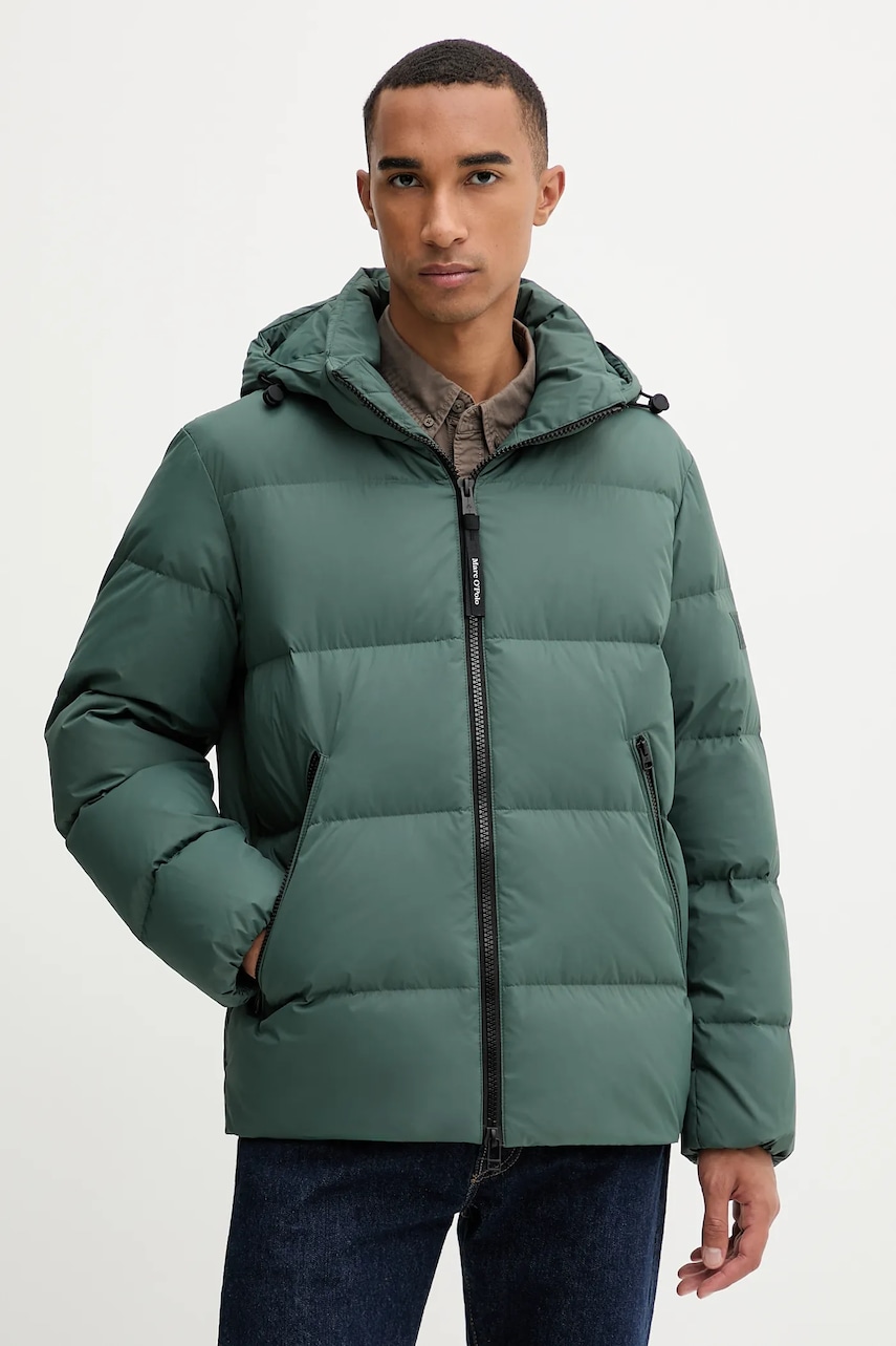 Marc O'Polo geacă de puf culoarea verde, de iarnă, 529096070152