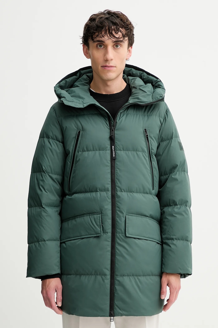 Marc O'Polo geacă de puf culoarea verde, de iarnă, 529096070154