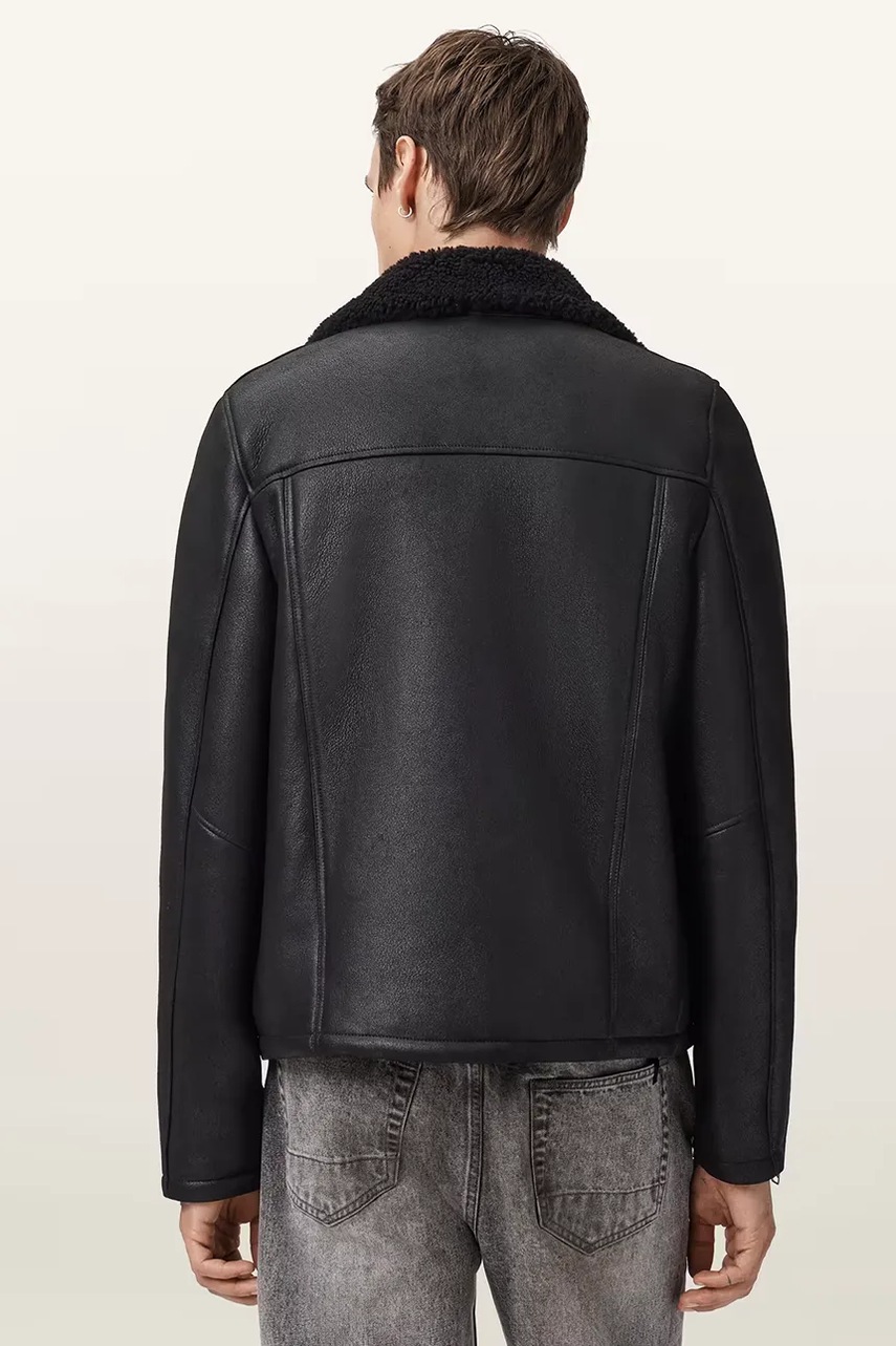 Kožená motorkářská bunda AllSaints CORREZ (obrázek 6)