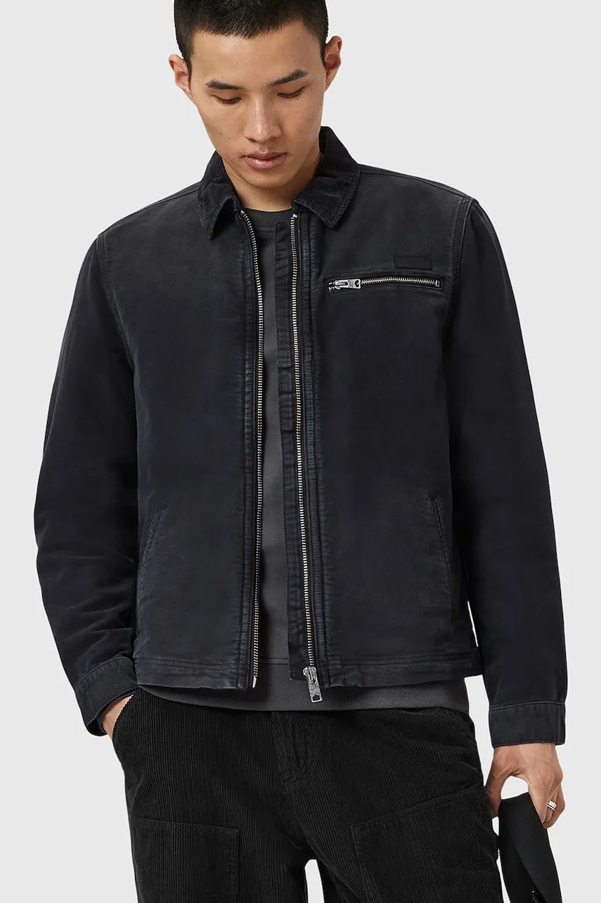 AllSaints geacă ROTHWELL culoarea negru, de tranziție, M032OD