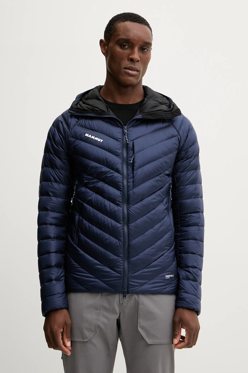 Mammut geacă de puf Broad Peak culoarea bleumarin, de tranziție, 1013.02962