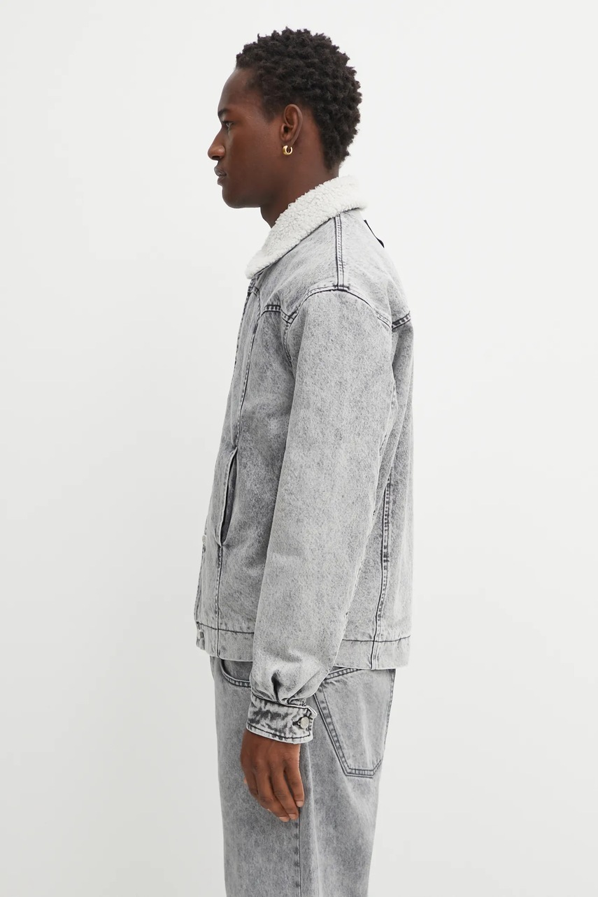 Rifľová bunda Aries Sherpa Denim Car Coat