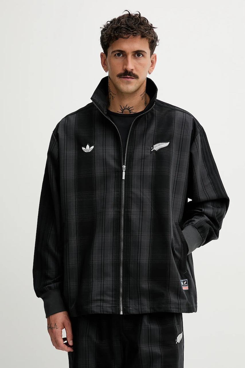 adidas Originals geacă Firebird culoarea negru, de tranziție, KG4633