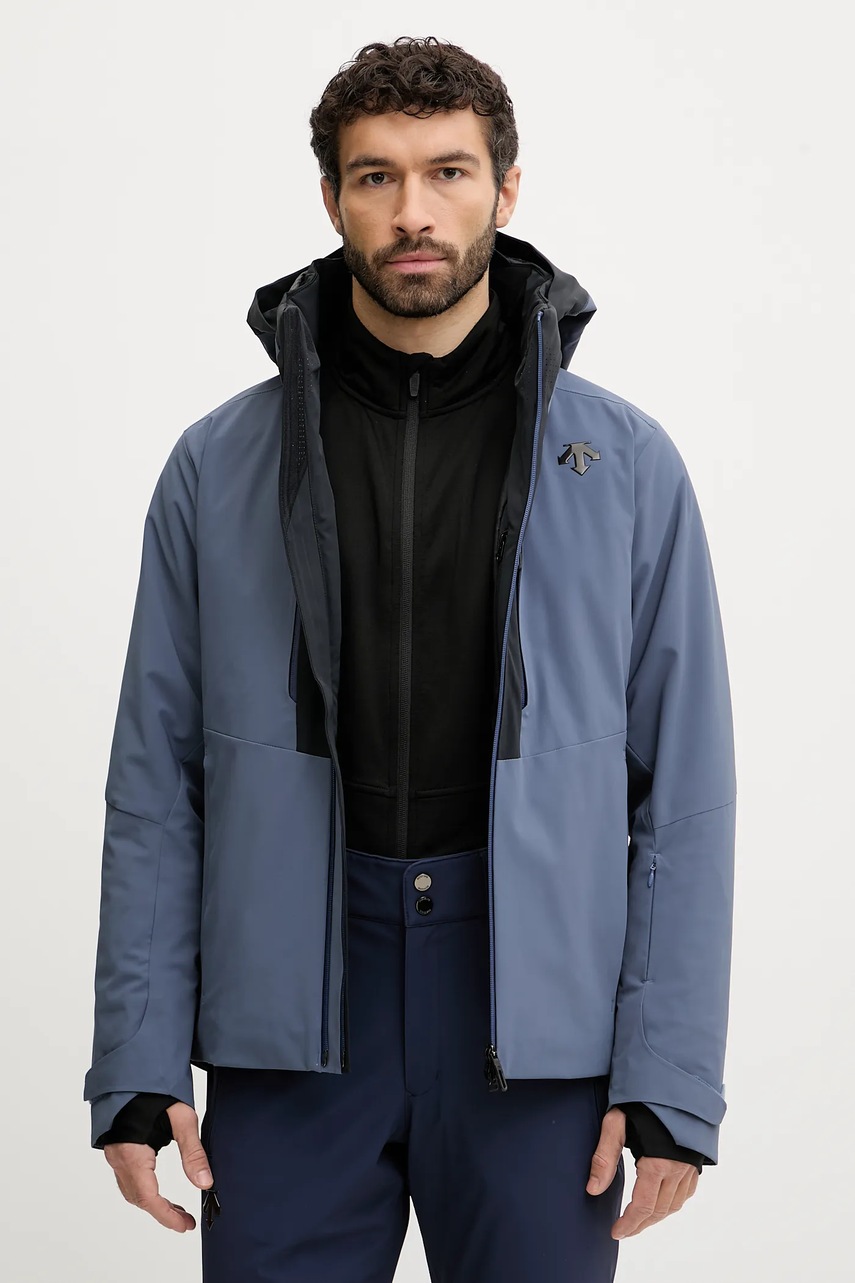 Μπουφάν για σκι Descente SWISS JACKET χρώμα: μπλε, DW5FJK02MU φωτογραφία