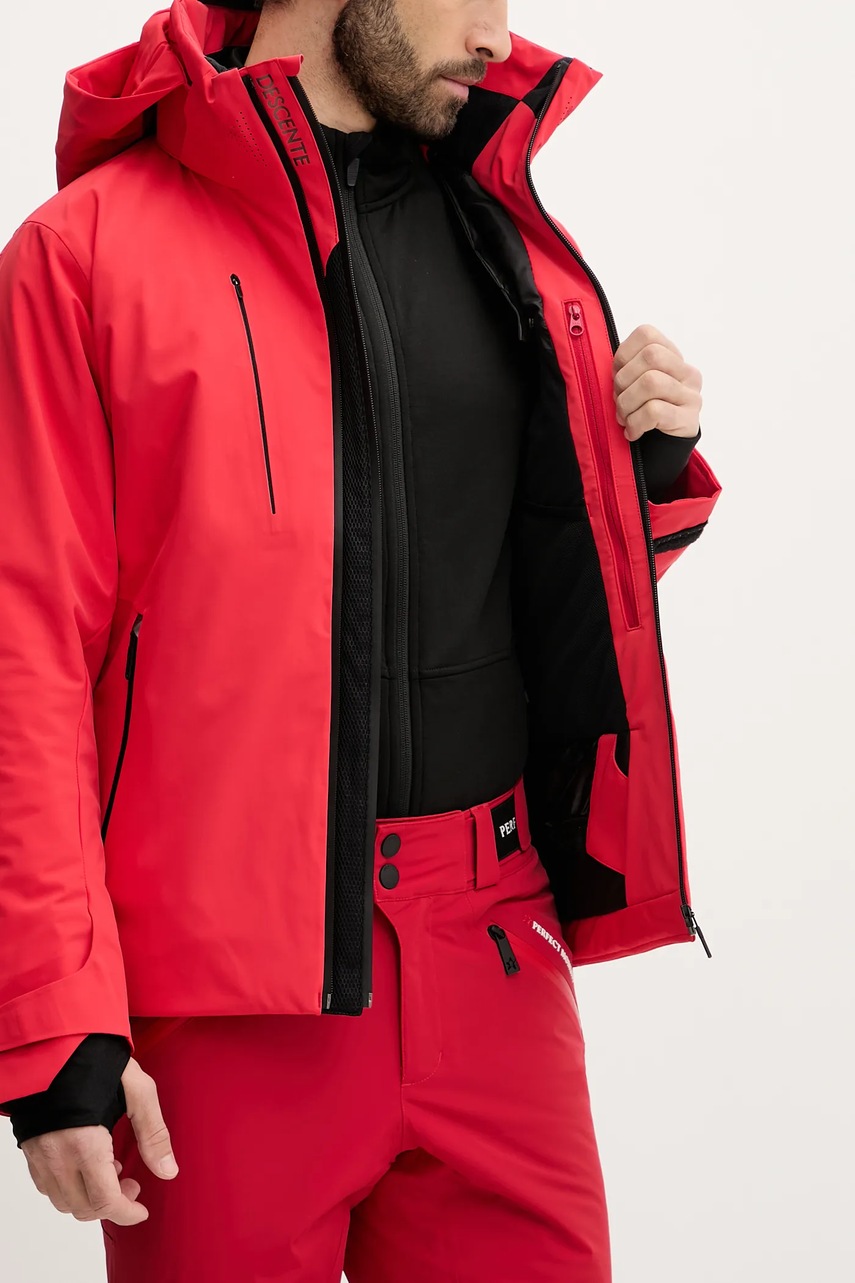 Μπουφάν για σκι Descente REMOVABLE DOWN JACKET χρώμα: κόκκινο, DW5FJK04MU φωτογραφία