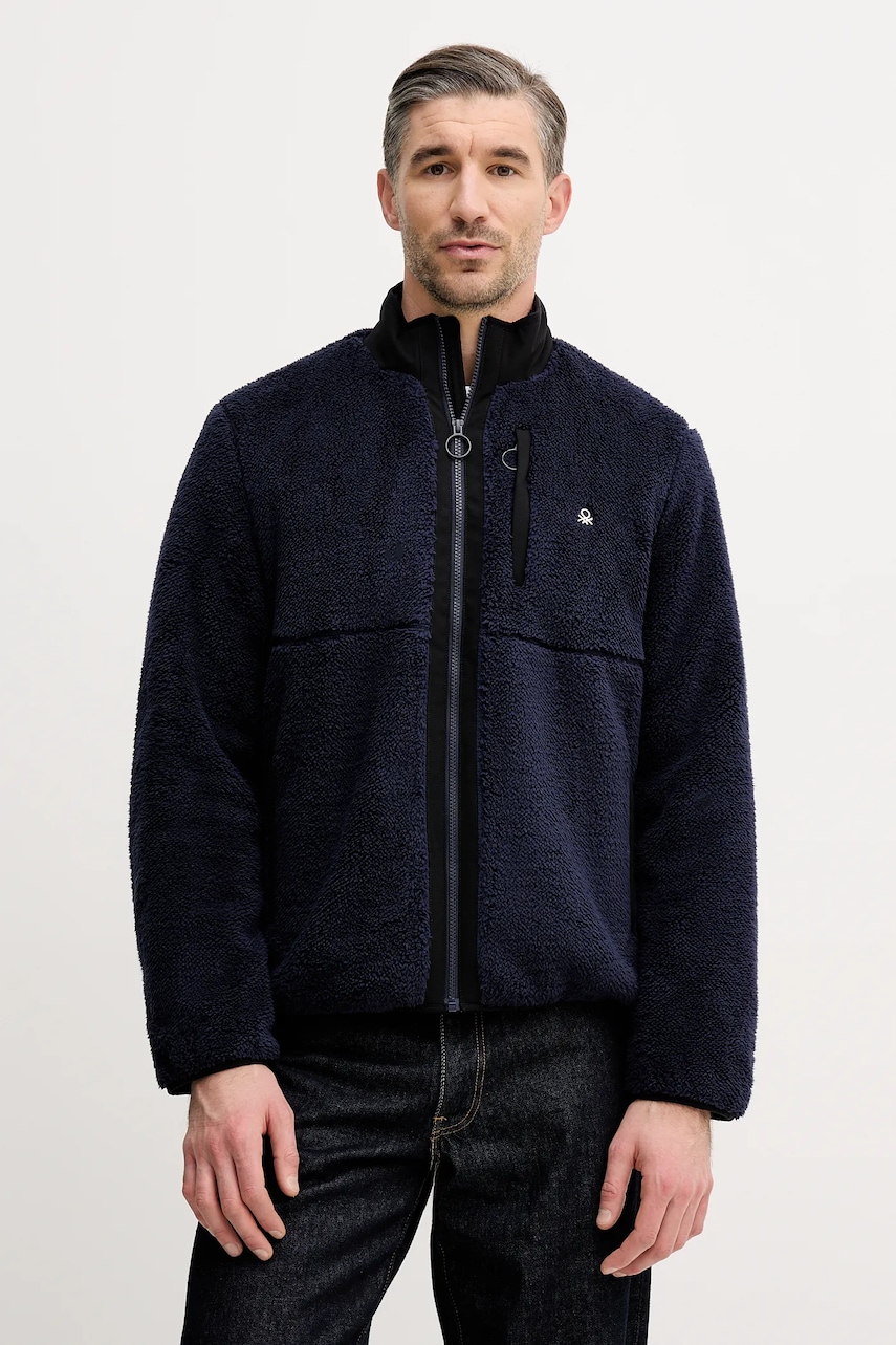 United Colors of Benetton geacă culoarea bleumarin, de tranziție, 2LNEUN06Y