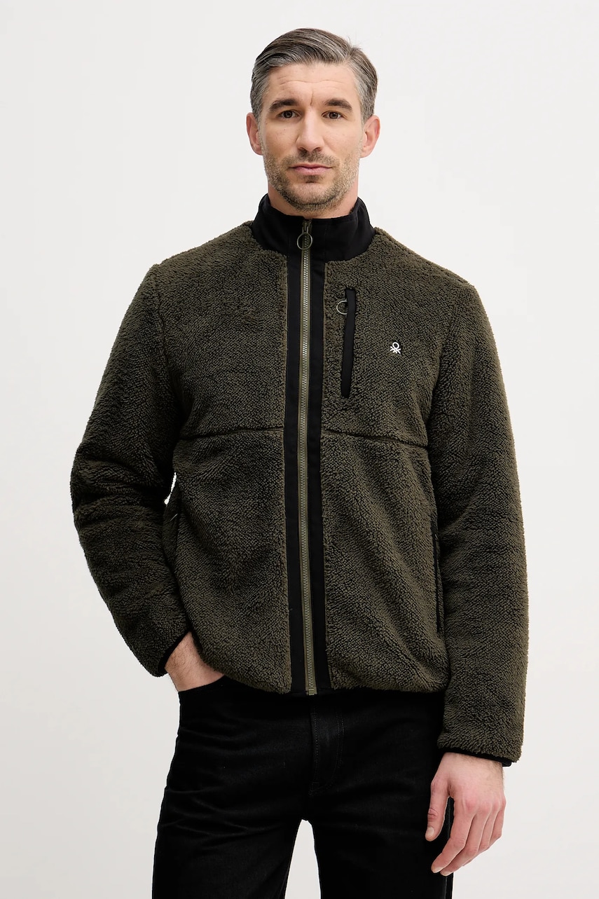 United Colors of Benetton geacă culoarea verde, de tranziție, 2LNEUN06Y