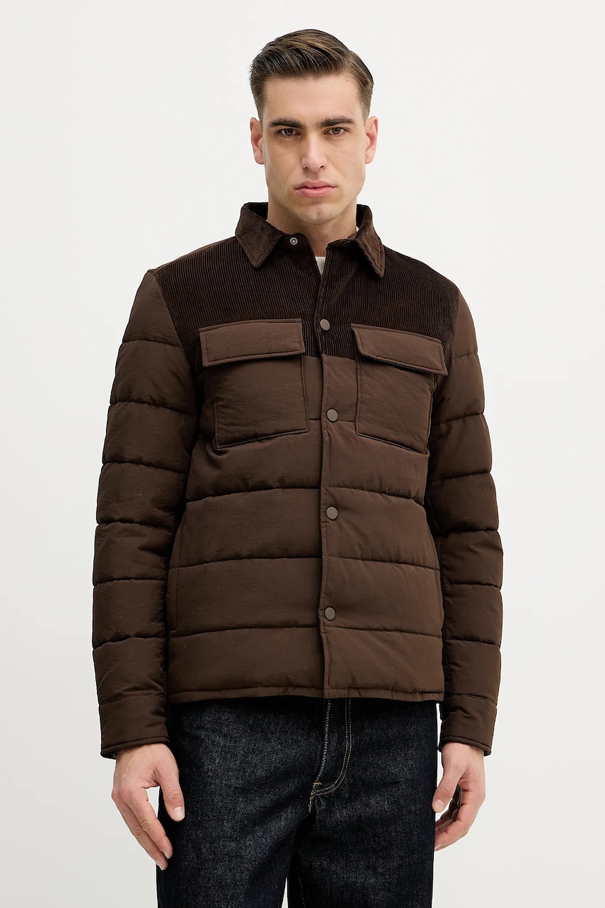 Ανδρικά μπουφάν & ανδρικά παλτό united colors of benetton σε καφε