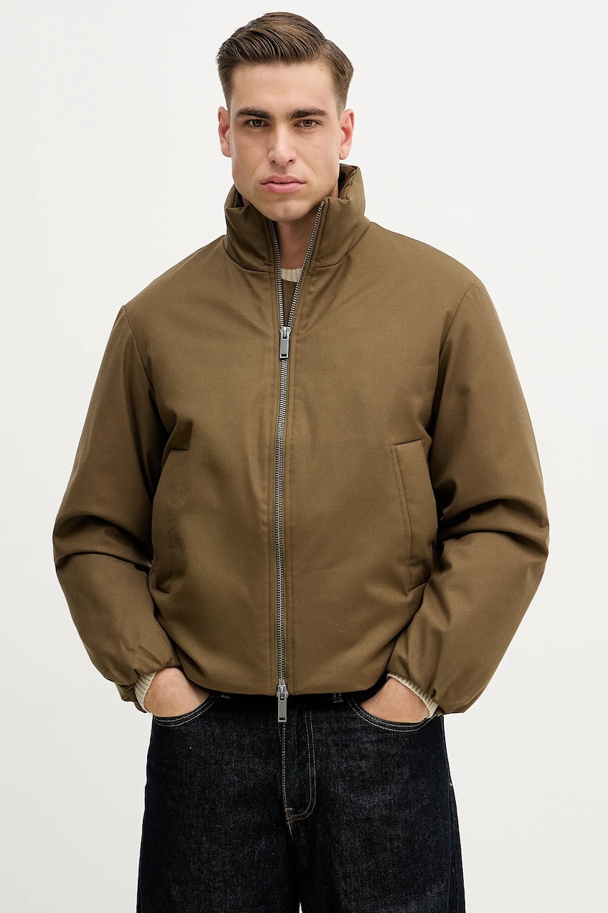 Sisley geacă culoarea verde, de iarnă, 2IVZSN04H