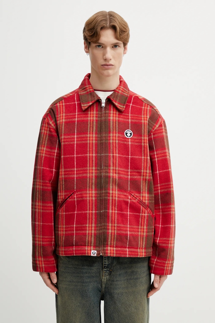 AAPE jachetă din amestec de lână