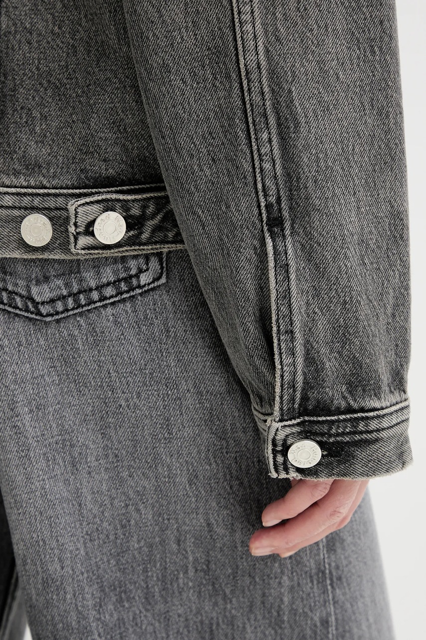 Τζιν μπουφάν Won Hundred χρώμα: γκρι, 3860-15098 φωτογραφία