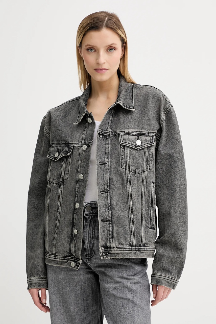 Τζιν μπουφάν Won Hundred χρώμα: γκρι, 3860-15098 φωτογραφία