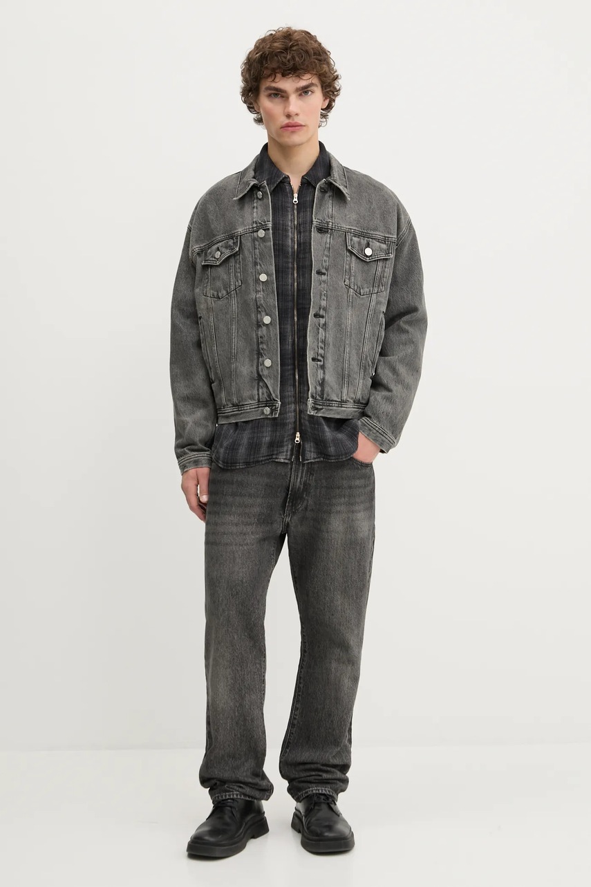 Τζιν μπουφάν Won Hundred χρώμα: γκρι, 3860-15098 φωτογραφία