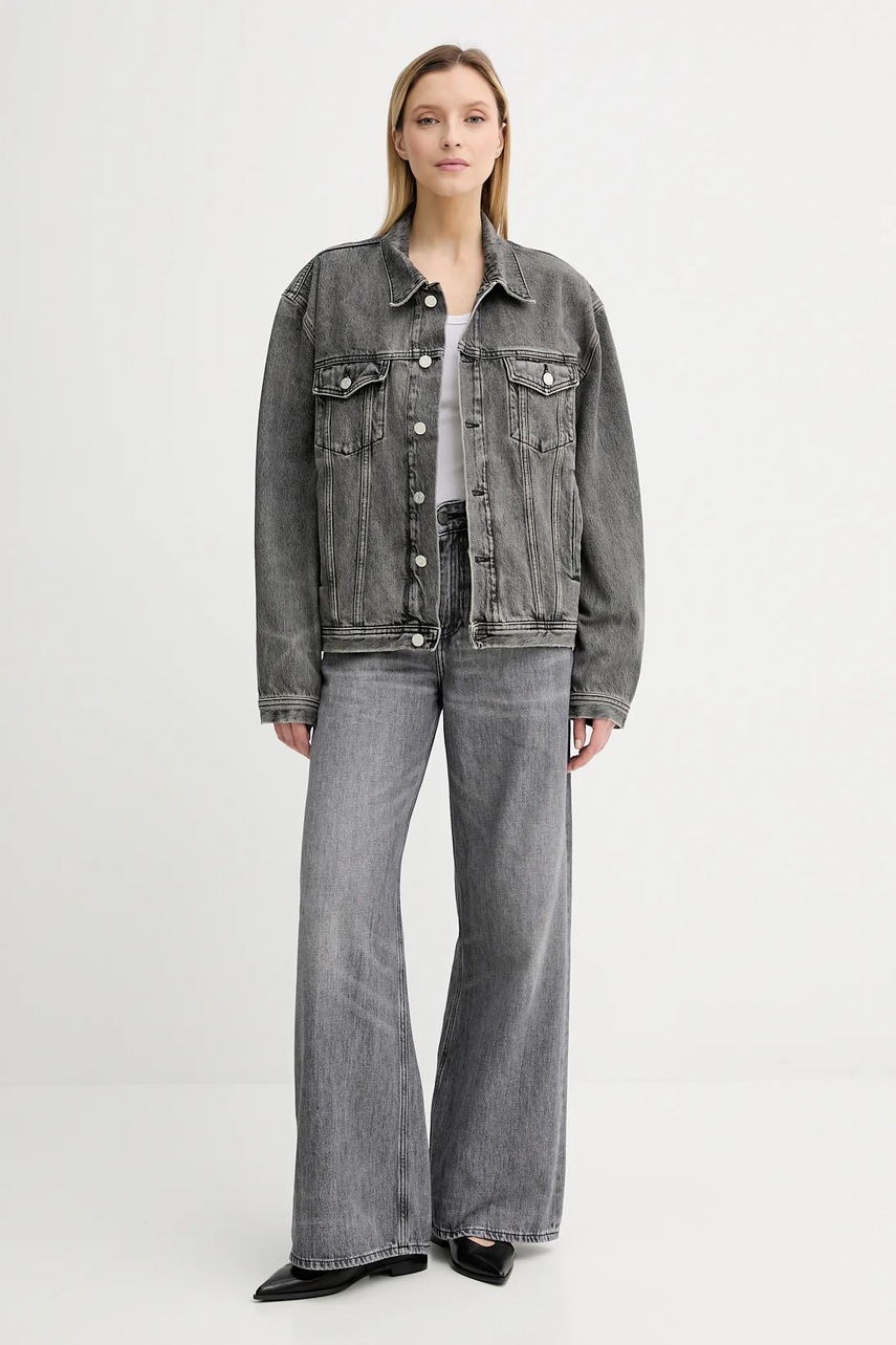 Τζιν μπουφάν Won Hundred χρώμα: γκρι, 3860-15098 φωτογραφία