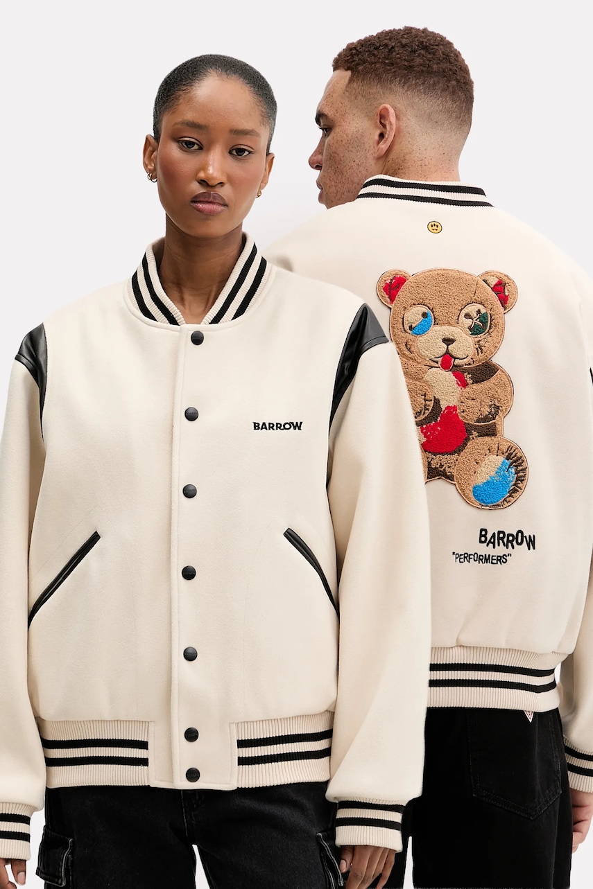 Barrow geacă bomber culoarea bej, de iarna, F5BWUAJK055