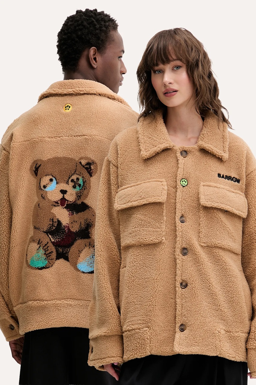 Barrow geacă culoarea verde, de tranziție, oversize, F5BWUAJK064