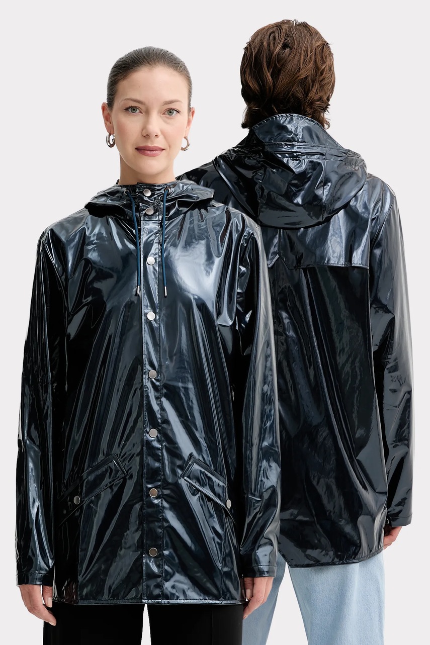Rains geacă 12010 Jacket culoarea bleumarin, de tranziție, 12010