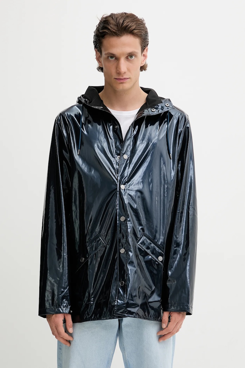 Rains geacă 12010 Jacket culoarea bleumarin, de tranziție, 12010