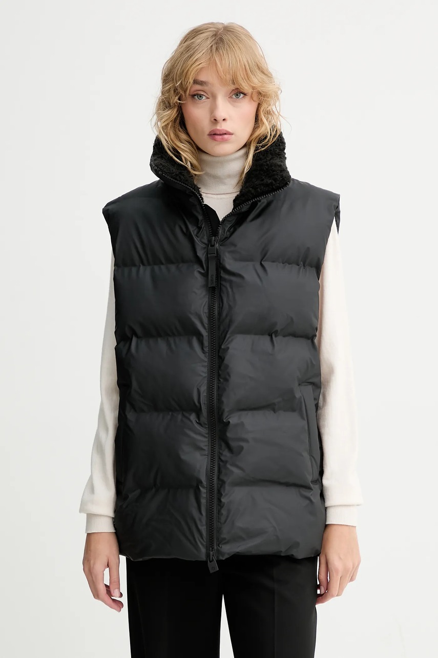 Αμάνικο μπουφάν Rains 17220 Alta Vision Puffer Vest χρώμα: μαύρο, 17220 φωτογραφία
