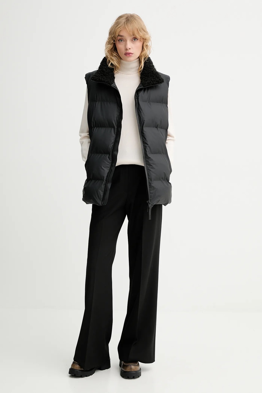 Αμάνικο μπουφάν Rains 17220 Alta Vision Puffer Vest χρώμα: μαύρο, 17220 φωτογραφία