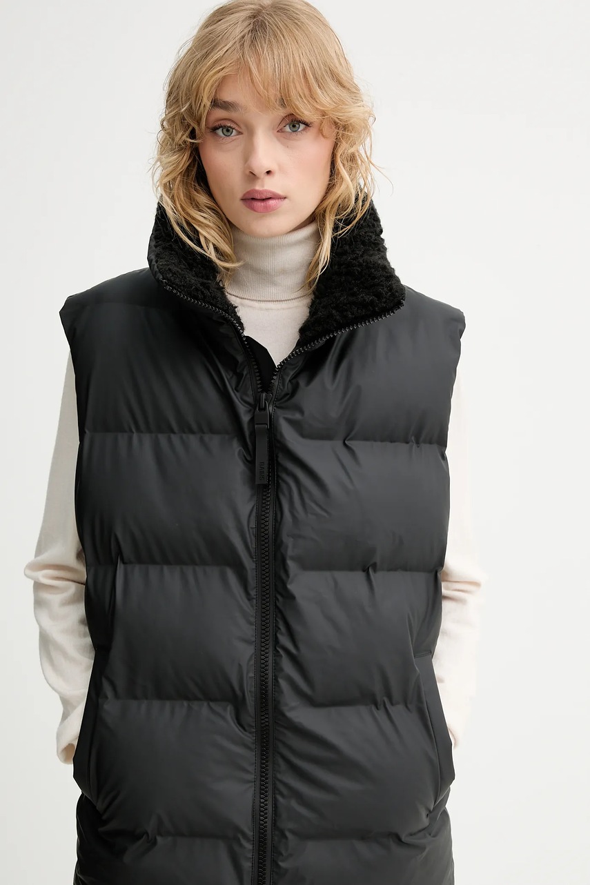 Αμάνικο μπουφάν Rains 17220 Alta Vision Puffer Vest χρώμα: μαύρο, 17220 φωτογραφία