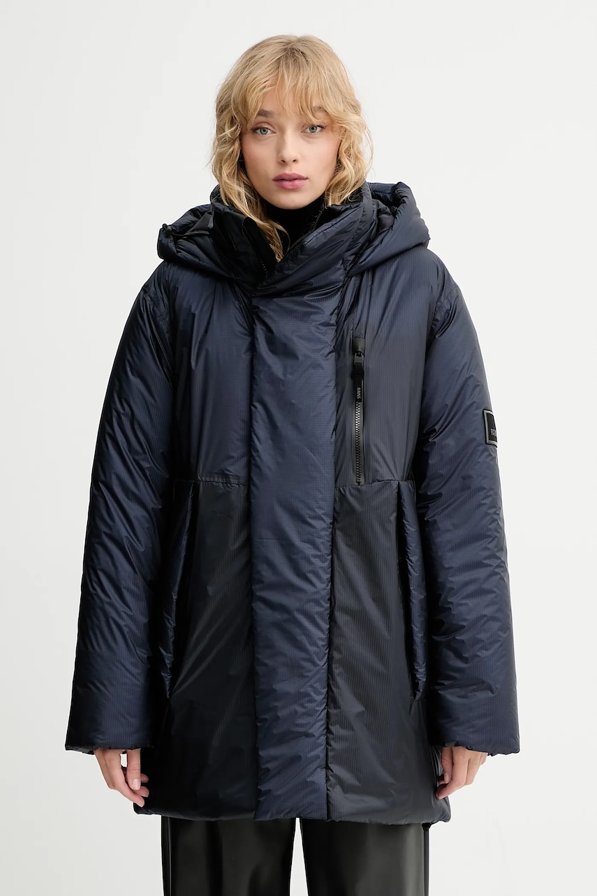 Rains geacă 17240 Torna Insulated Long Jacket culoarea bleumarin, de iarnă, 17240