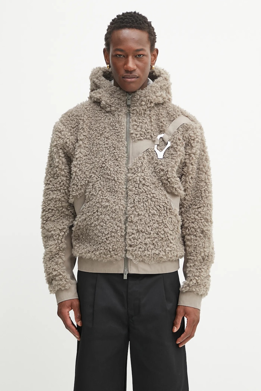 Heliot Emil geacă culoarea maro, de tranzitie, oversize, PREAW25_M_02_155_DST19