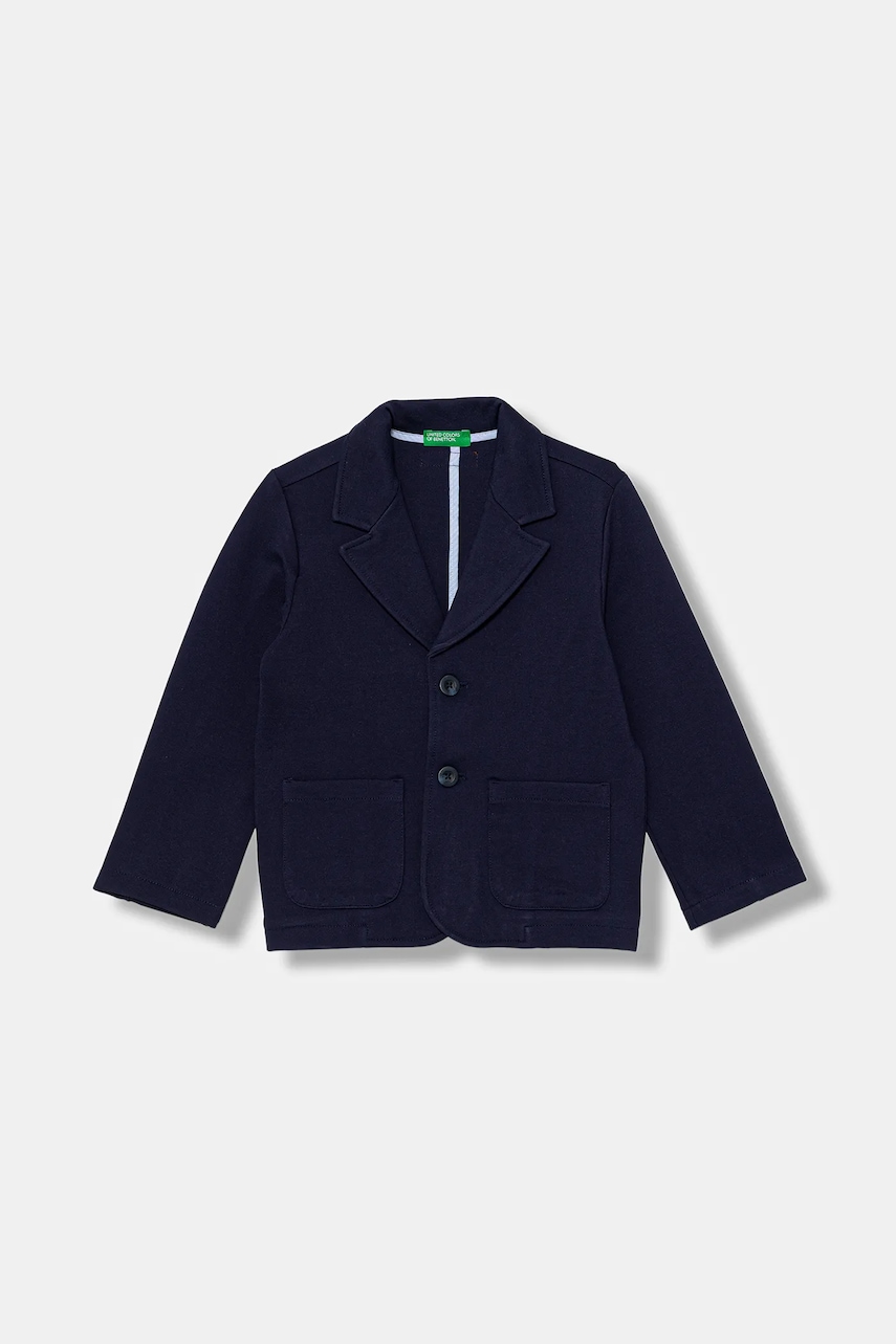 United Colors of Benetton sacou copii culoarea bleumarin, 23ZGGW002