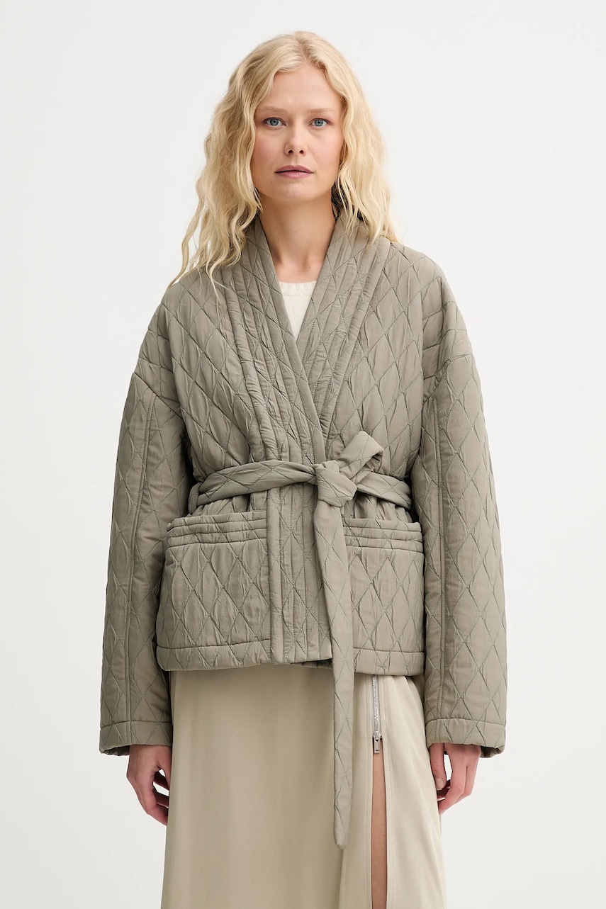 MUNTHE geacă PIFITA culoarea verde, de tranzitie, oversize, 252151525201