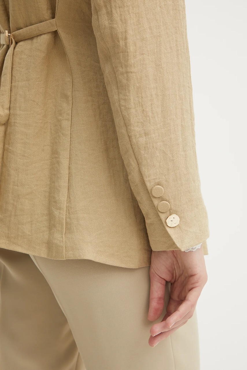 Σακάκι Morgan χρώμα: μπεζ, VAVIK φωτογραφία