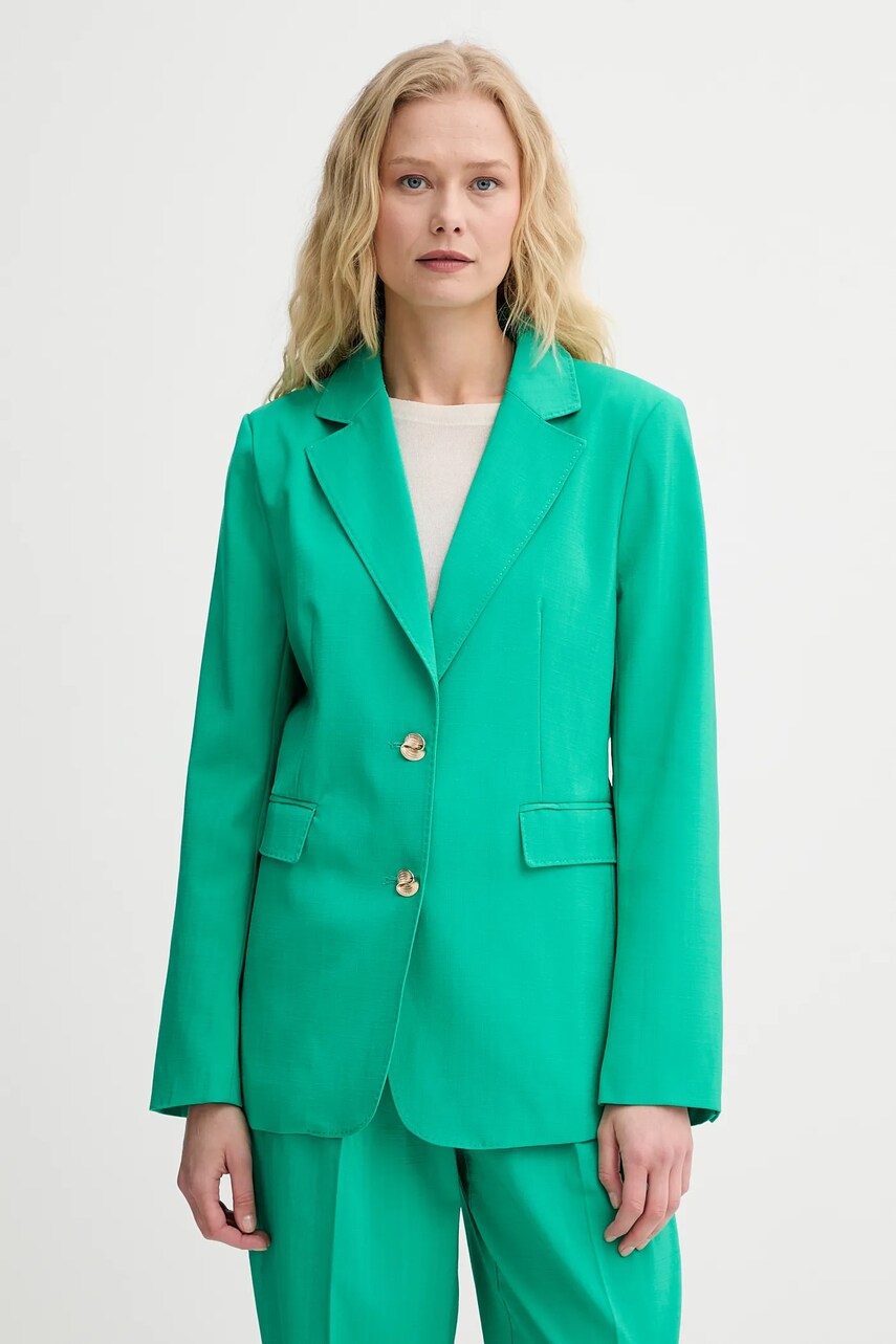 Morgan sacou culoarea verde, un singur rand de nasturi, uni, VAKOY