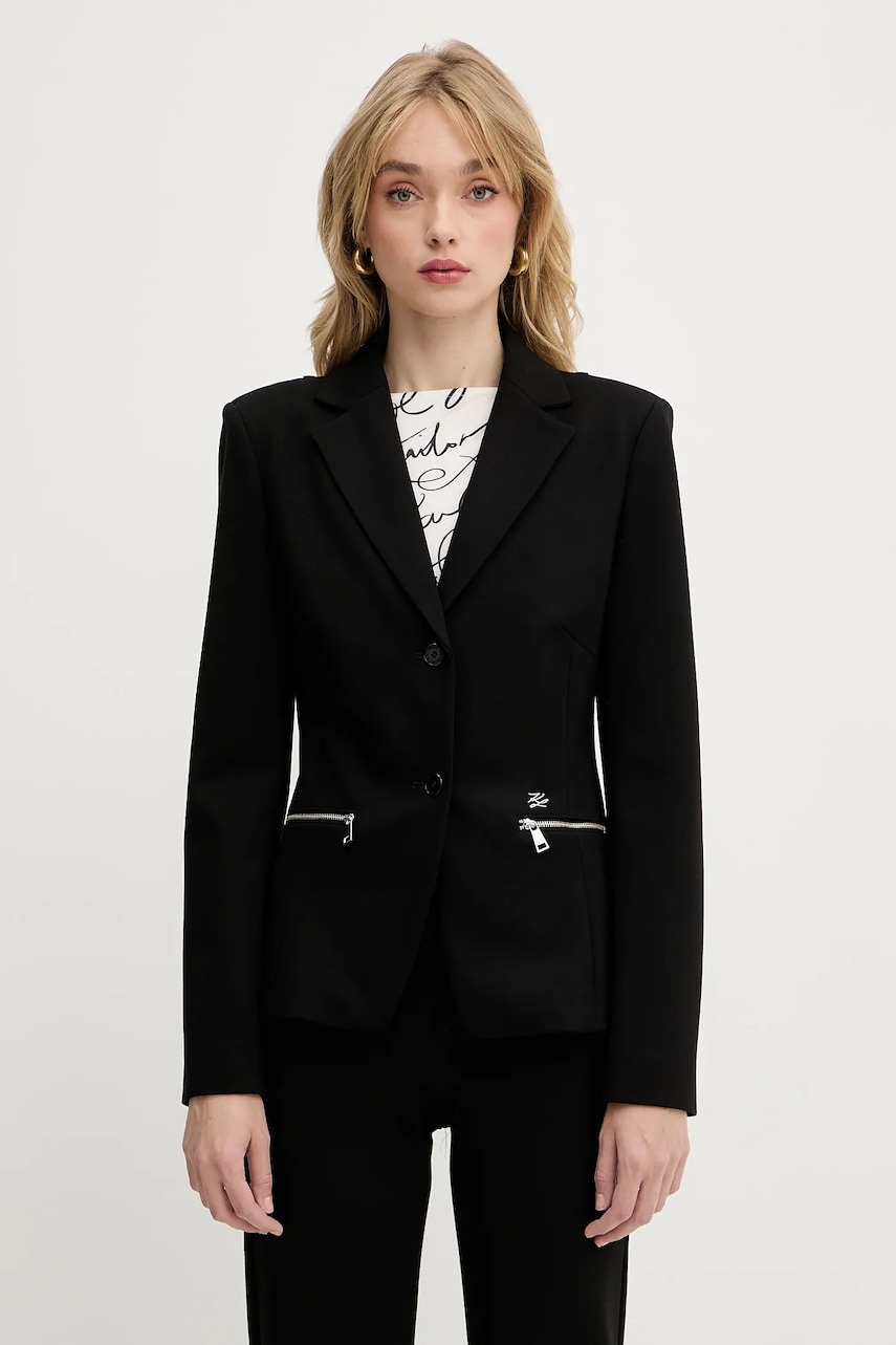 Levně Sako Karl Lagerfeld černá barva, A3W14040