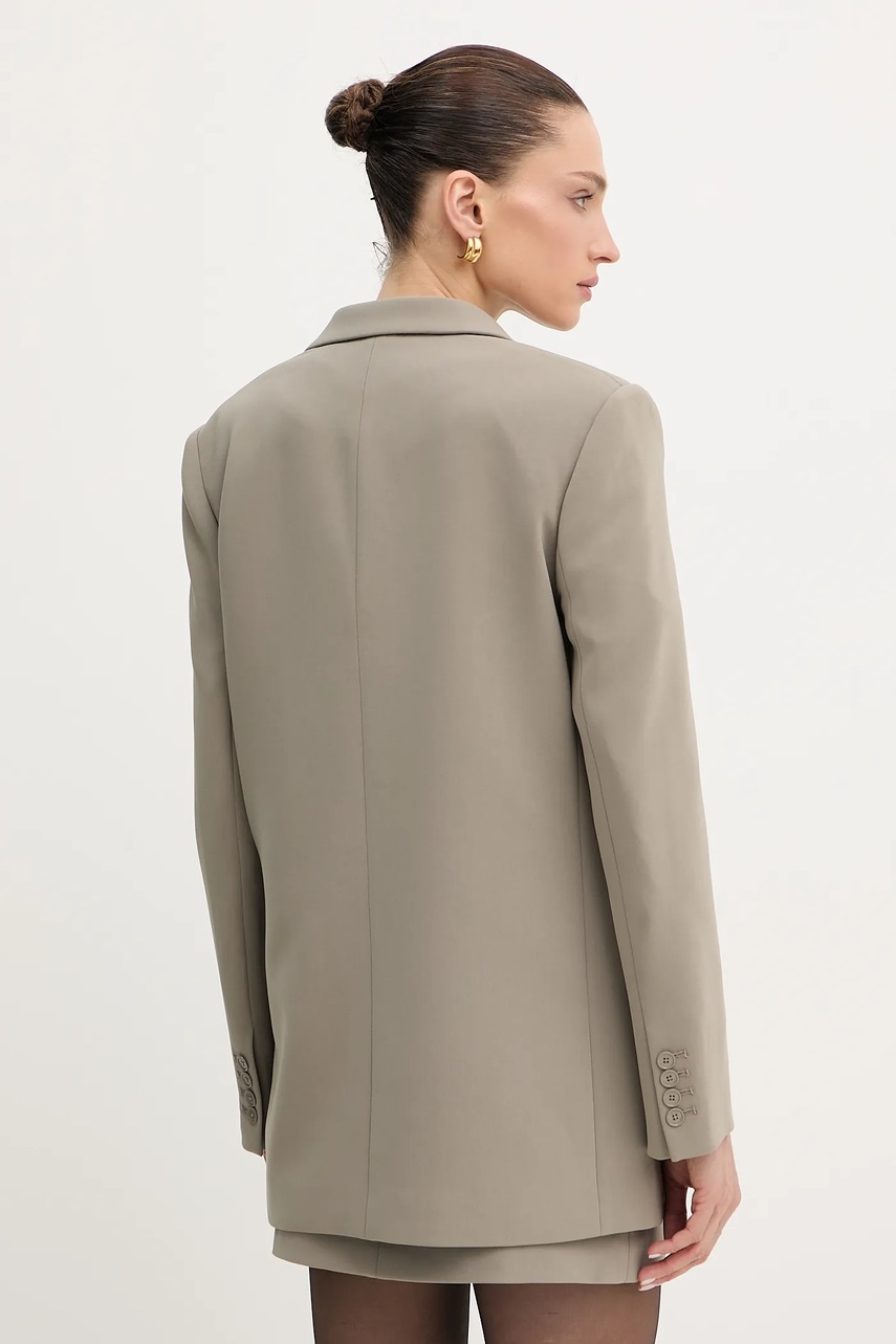 Σακάκι MICHAEL Michael Kors χρώμα: καφέ, MF4108YENX φωτογραφία