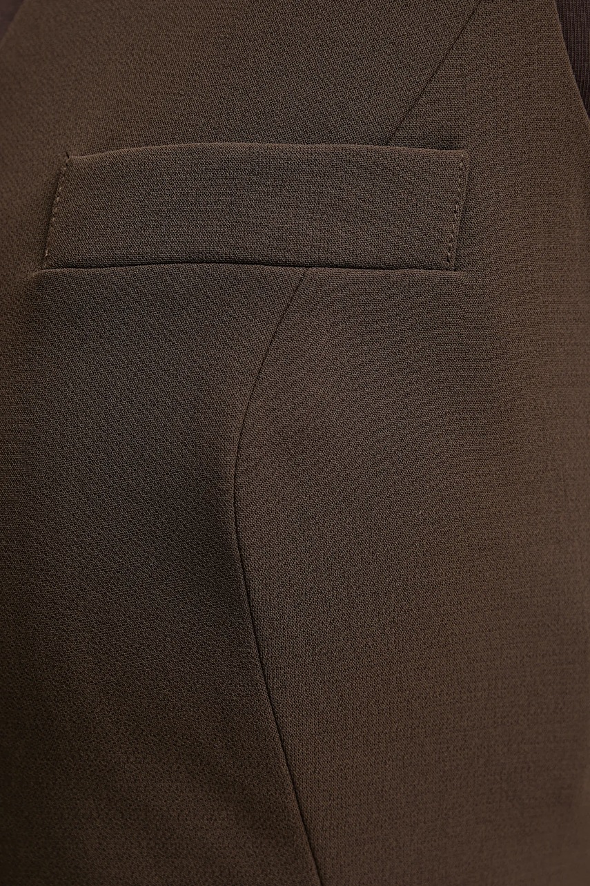 Γιλέκο Guess THEOLINE χρώμα: καφέ, W5YH55 WGHC2 φωτογραφία