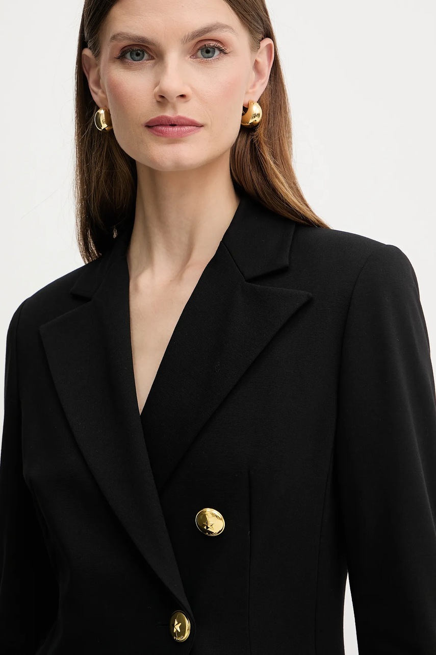 Σακάκι Pinko χρώμα: μαύρο, 105573 A24C φωτογραφία