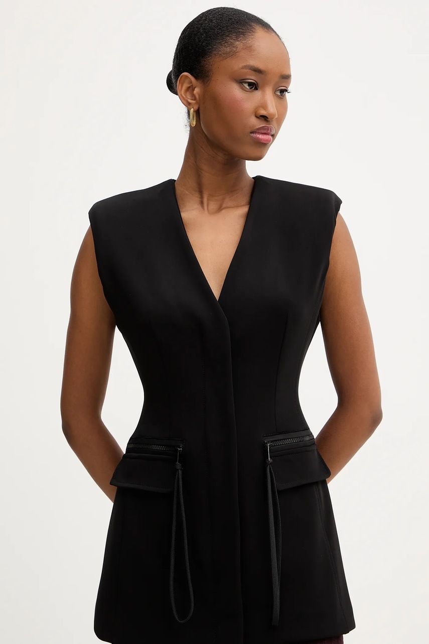 Levně Vesta Pinko černá barva, jednořadá, 106070 A04I