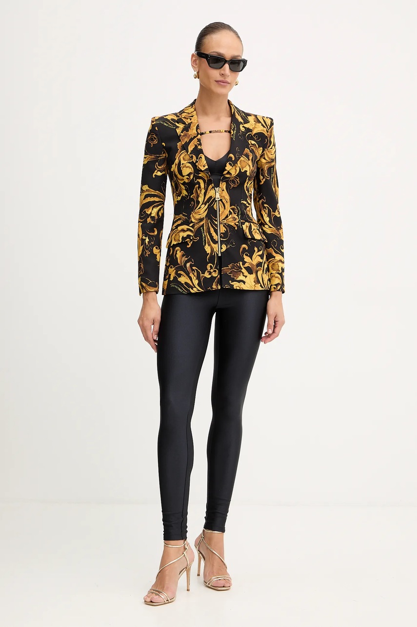 Пиджак Versace Jeans Couture цвет чёрный однобортный узор 79HAQ703 NS565