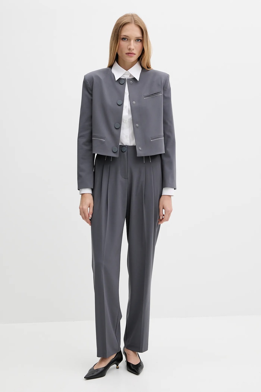 Пиджак Armani Exchange цвет серый однобортный однотонный XW000656 AF16145 Пиджак Armani Exchange цвет серый однобортный однотонный XW000656 AF16145