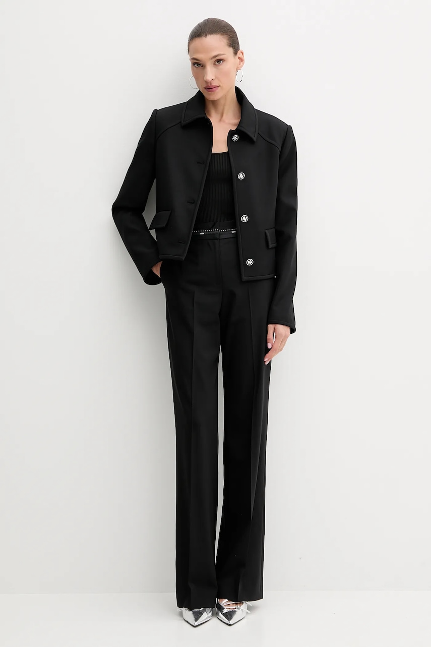 Пиджак MSGM цвет чёрный однобортный однотонный 3941MDG16.257608 Пиджак MSGM цвет чёрный однобортный однотонный 3941MDG16.257608