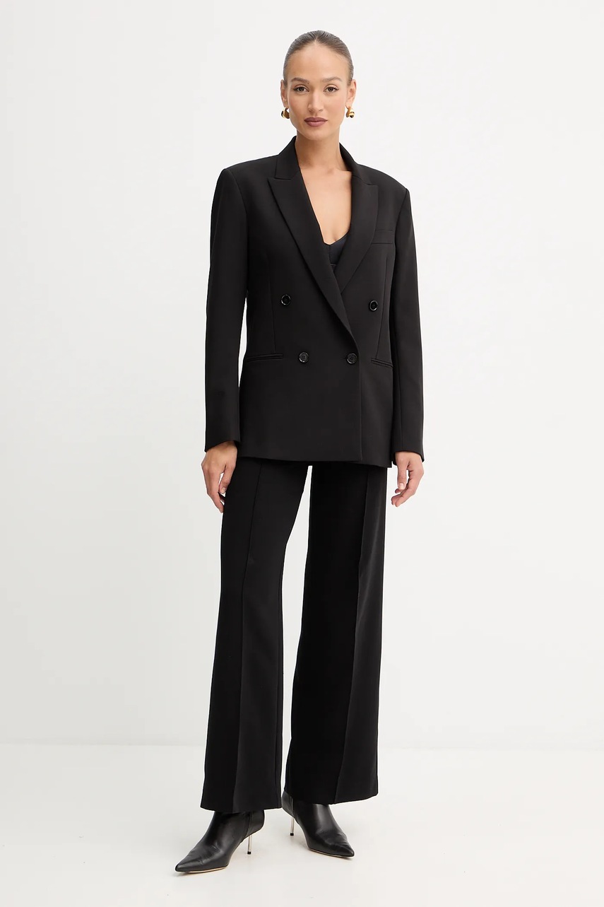 Пиджак Patrizia Pepe цвет чёрный двубортный однотонный 2S1543 A498